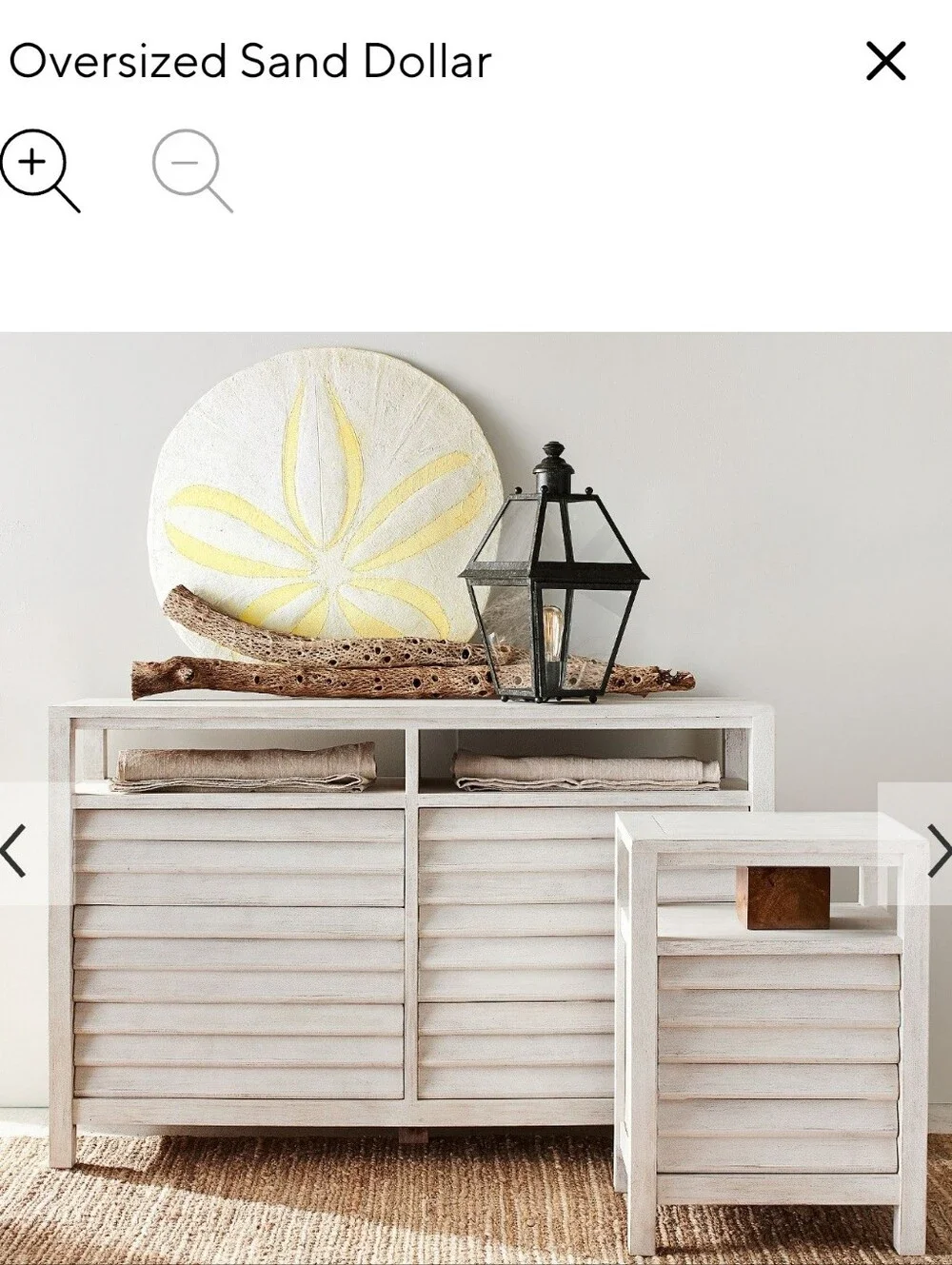Jumbo Huge Pottery Barn Oversized Sand Dollar Coastal Beach Wall Art Rare
